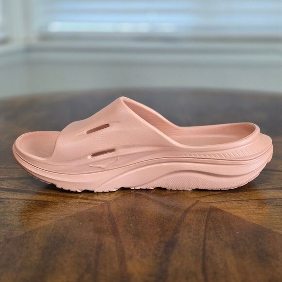 Hoka Ora Recovery Slide 3 Sandals Men's 10 Sandstone Beige Tan Clifton Bondi New - Picture 9 of 14